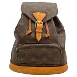 ルイ・ヴィトン LOUIS VUITTON モンスリMM M51136 ブラウン モノグラム・キャンバス レディース リュック・デイパック