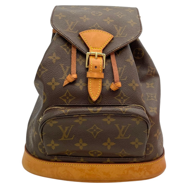 ルイ・ヴィトン LOUIS VUITTON モンスリMM M51136 ブラウン モノグラム・キャンバス レディース リュック・デイパック
