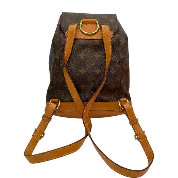 ルイ・ヴィトン LOUIS VUITTON モンスリMM M51136 ブラウン モノグラム・キャンバス レディース リュック・デイパック
