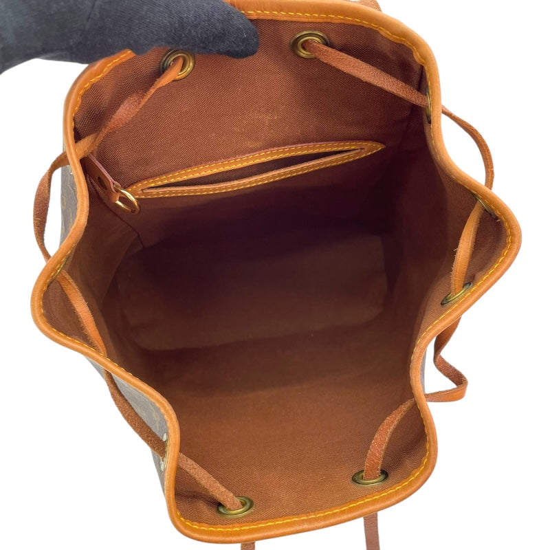 ルイ・ヴィトン LOUIS VUITTON モンスリMM M51136 ブラウン モノグラム・キャンバス レディース リュック・デイパック