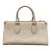 ルイ・ヴィトン LOUIS VUITTON オンザゴーEW M23698 ホワイト モノグラムアンプラント レディース ハンドバッグ