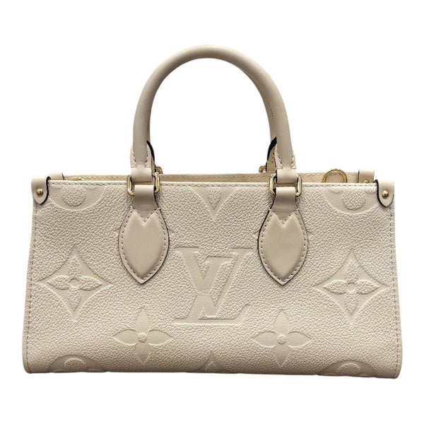 ルイ・ヴィトン LOUIS VUITTON オンザゴーEW M23698 ホワイト モノグラムアンプラント レディース ハンドバッグ