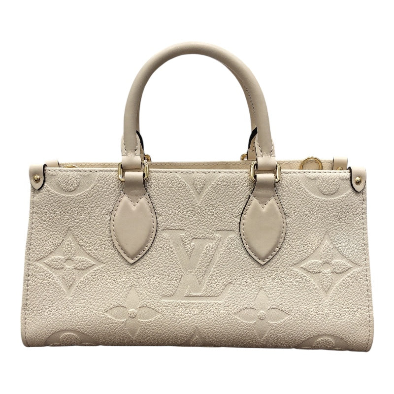 ルイ・ヴィトン LOUIS VUITTON オンザゴーEW M23698 ホワイト モノグラムアンプラント レディース ハンドバッグ