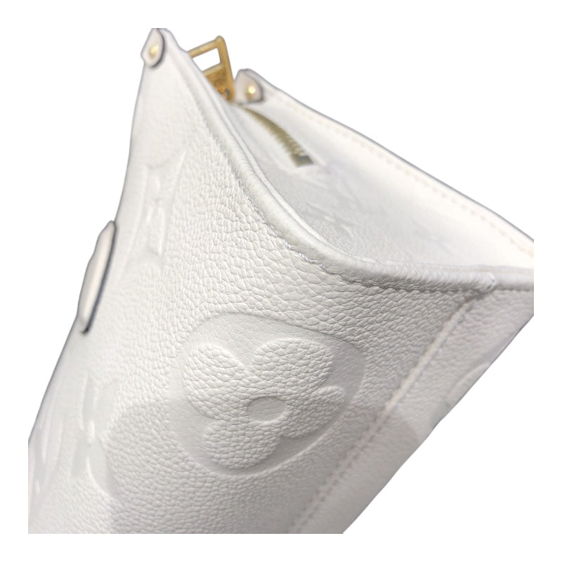 ルイ・ヴィトン LOUIS VUITTON オンザゴーEW M23698 ホワイト モノグラムアンプラント レディース ハンドバッグ