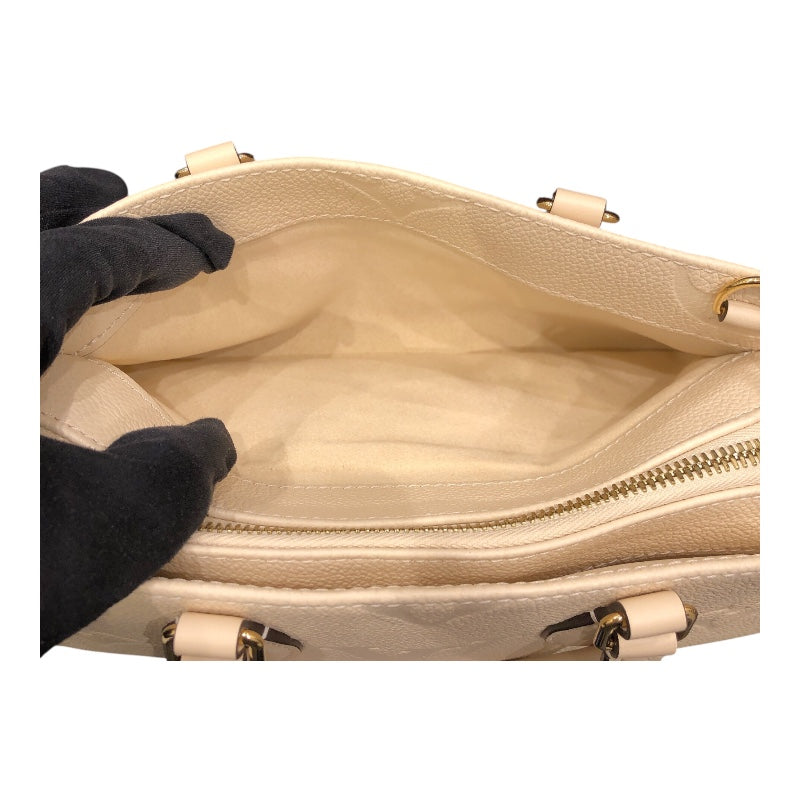ルイ・ヴィトン LOUIS VUITTON オンザゴーEW M23698 ホワイト モノグラムアンプラント レディース ハンドバッグ