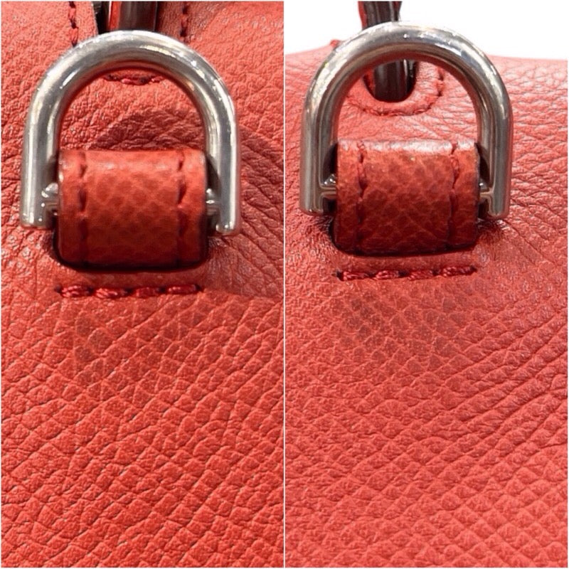 セリーヌ CELINE ベルトバッグマイクロ レッド レザー レディース ショルダーバッグ