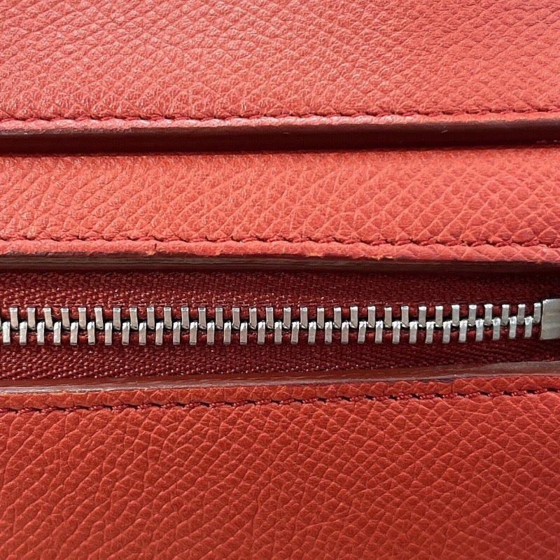 セリーヌ CELINE ベルトバッグマイクロ レッド レザー レディース ショルダーバッグ