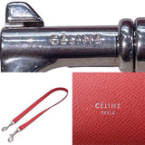 セリーヌ CELINE ベルトバッグマイクロ レッド レザー レディース ショルダーバッグ