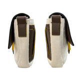 フェンディ FENDI マンマバゲット 7VA472 イエロー レザー/キャンバス レディース ショルダーバッグ
