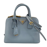 プラダ PRADA サフィアーノラクス BL0838 ライトブルー サフィアーノ レディース ショルダーバッグ