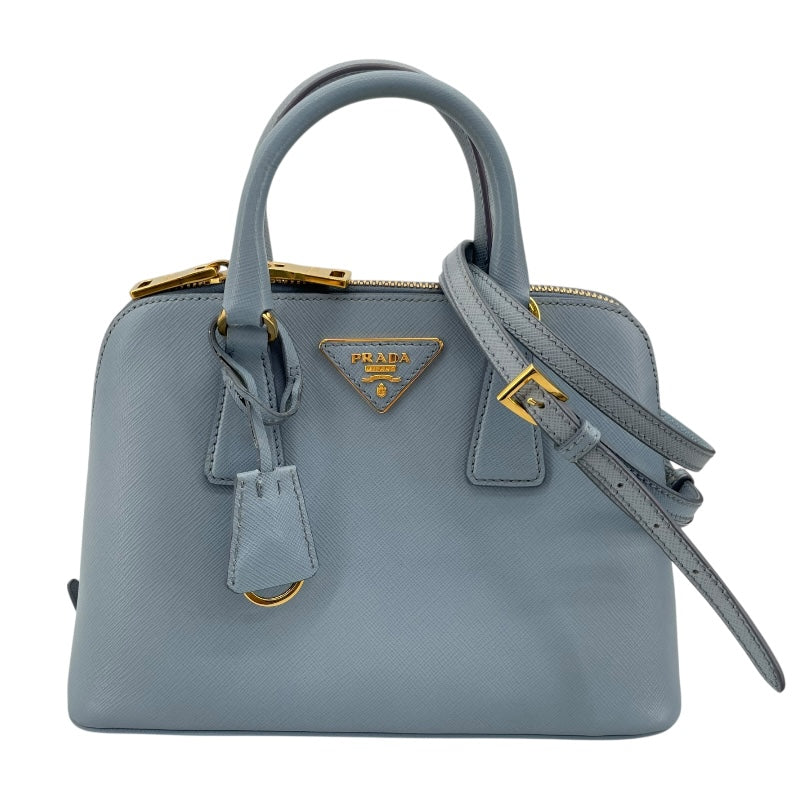 プラダ PRADA サフィアーノラクス BL0838 ライトブルー サフィアーノ レディース ショルダーバッグ