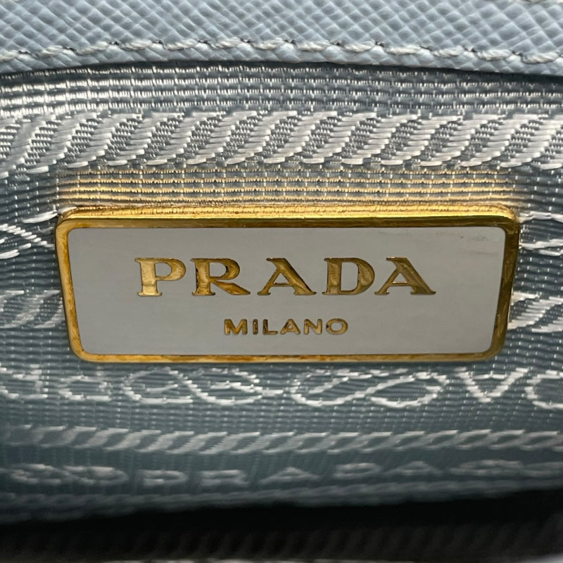 プラダ PRADA サフィアーノラクス BL0838 ライトブルー サフィアーノ レディース ショルダーバッグ