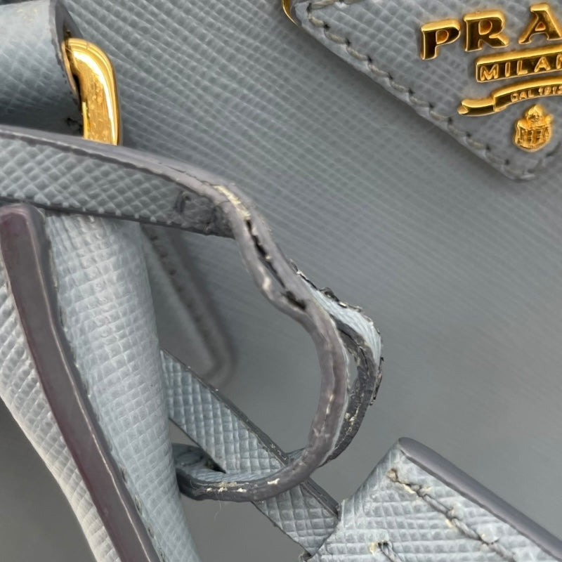 プラダ PRADA サフィアーノラクス BL0838 ライトブルー サフィアーノ レディース ショルダーバッグ