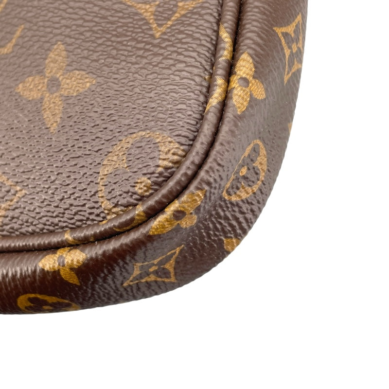 ルイ・ヴィトン LOUIS VUITTON ミュルティポシェットアクセソワール M44813 ブラウン モノグラム/カーキ レディース ショルダーバッグ