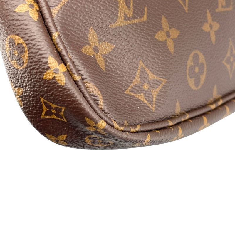 ルイ・ヴィトン LOUIS VUITTON ミュルティポシェットアクセソワール M44813 ブラウン モノグラム/カーキ レディース ショルダーバッグ