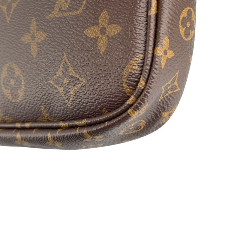 ルイ・ヴィトン LOUIS VUITTON ミュルティポシェットアクセソワール M44813 ブラウン モノグラム/カーキ レディース ショルダーバッグ