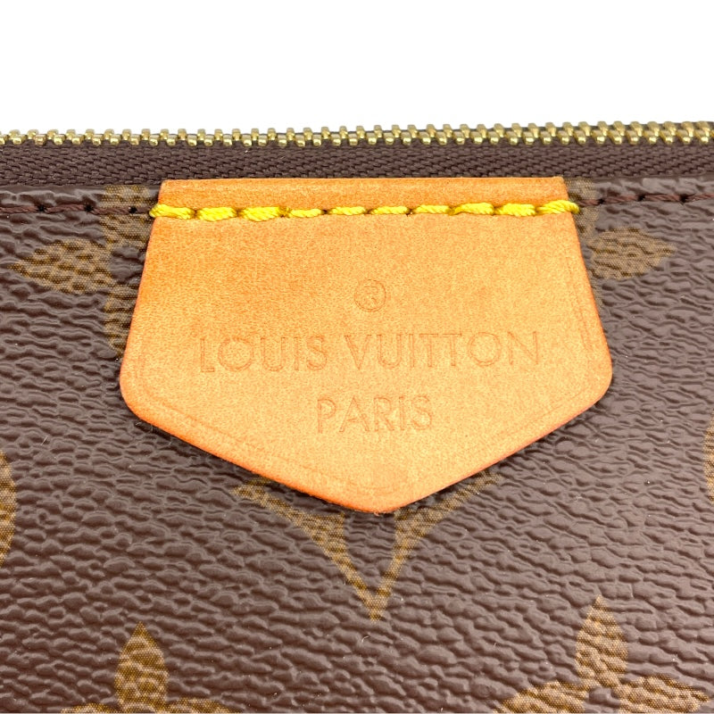 ルイ・ヴィトン LOUIS VUITTON ミュルティポシェットアクセソワール M44813 ブラウン モノグラム/カーキ レディース ショルダーバッグ