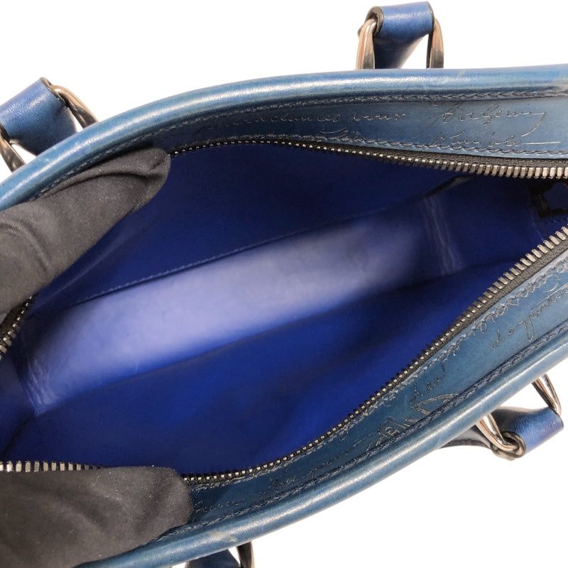 【正規品】BERLUTI ベルルッティ アンジュール メンズバック　レザー ベルルッティ Berluti アンジュールガリバー ブルー レザー