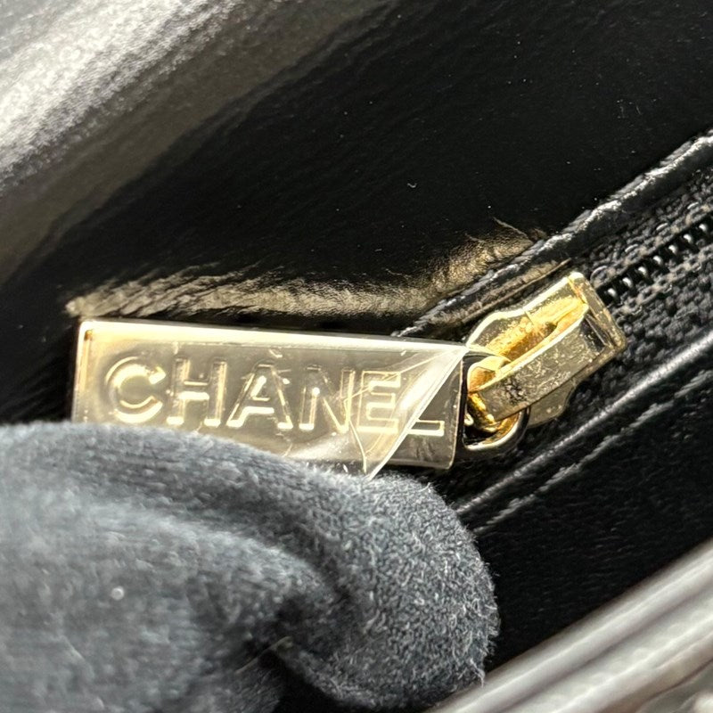 シャネル CHANEL マトラッセ トップハンドル ミニ ショルダー AS4543 ブラック ゴールド金具 ラムスキン レディース ショルダーバッグ