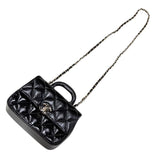 シャネル CHANEL マトラッセ トップハンドル ミニ ショルダー AS4543 ブラック ゴールド金具 ラムスキン レディース ショルダーバッグ