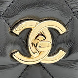 シャネル CHANEL マトラッセ トップハンドル ミニ ショルダー AS4543 ブラック ゴールド金具 ラムスキン レディース ショルダーバッグ