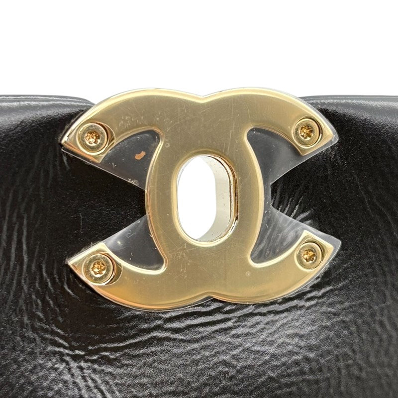 シャネル CHANEL マトラッセ トップハンドル ミニ ショルダー AS4543 ブラック ゴールド金具 ラムスキン レディース ショルダーバッグ