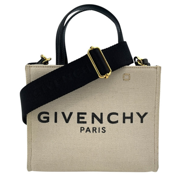 ジバンシィ GIVENCHY Gトート ミニ アイボリー キャンバス/レザー レディース トートバッグ