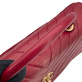 シャネル CHANEL ココハンドル29 Vステッチ A92991 23番台 レッド ゴールド金具 カーフスキン レディース ショルダーバッグ