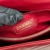 シャネル CHANEL ココハンドル29 Vステッチ A92991 23番台 レッド ゴールド金具 カーフスキン レディース ショルダーバッグ