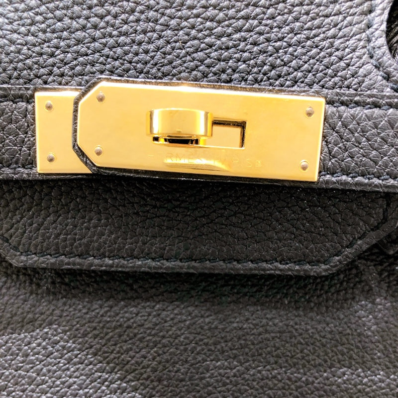 エルメス HERMES バーキン35 T刻印 ブラック ゴールド金具 トゴ ユニセックス ハンドバッグ