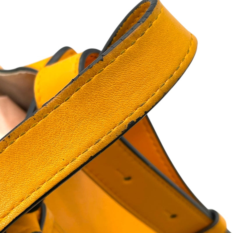 ロエベ LOEWE ハンモック スモール イエロー/オレンジ レザー レディース ショルダーバッグ