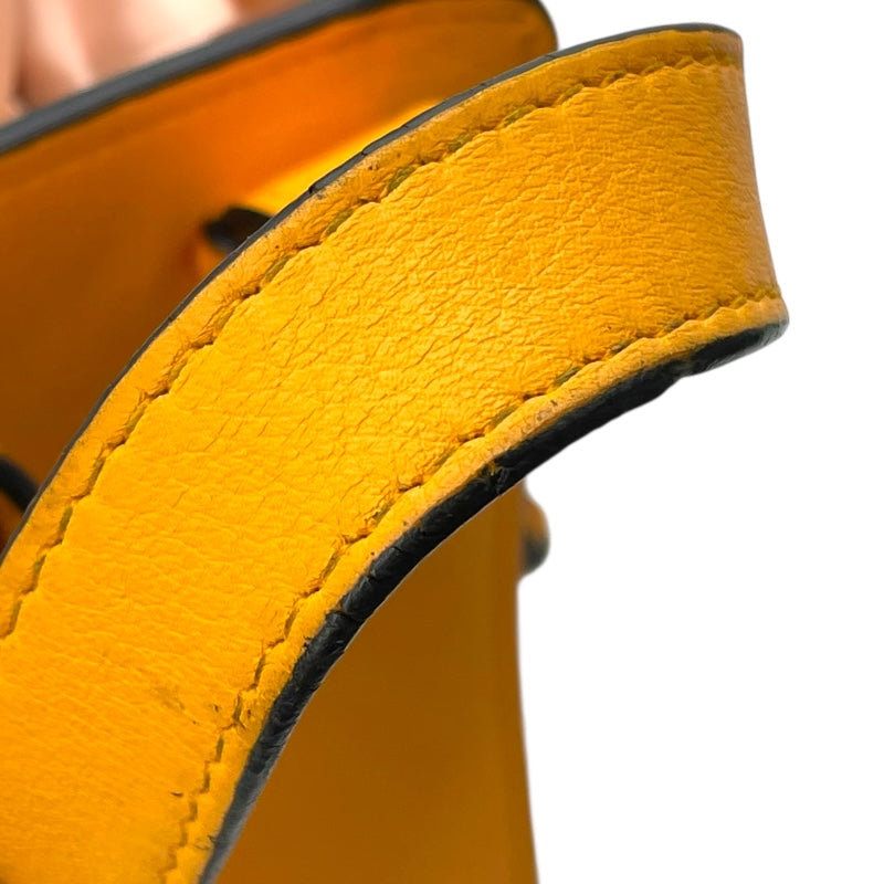 ロエベ LOEWE ハンモック スモール イエロー/オレンジ レザー レディース ショルダーバッグ