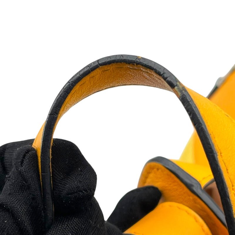 ロエベ LOEWE ハンモック スモール イエロー/オレンジ レザー レディース ショルダーバッグ