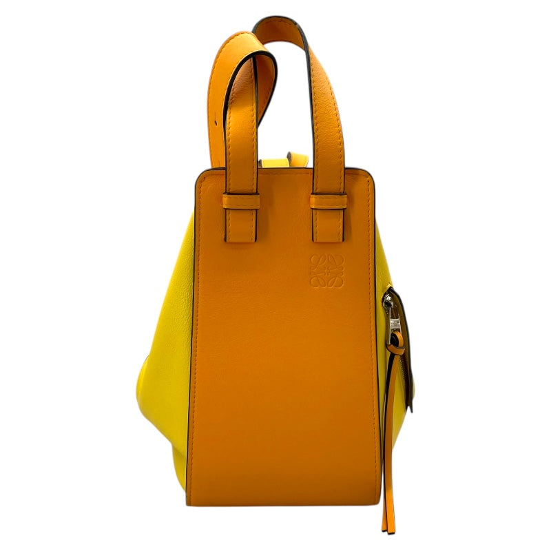 ロエベ LOEWE ハンモック スモール イエロー/オレンジ レザー レディース ショルダーバッグ