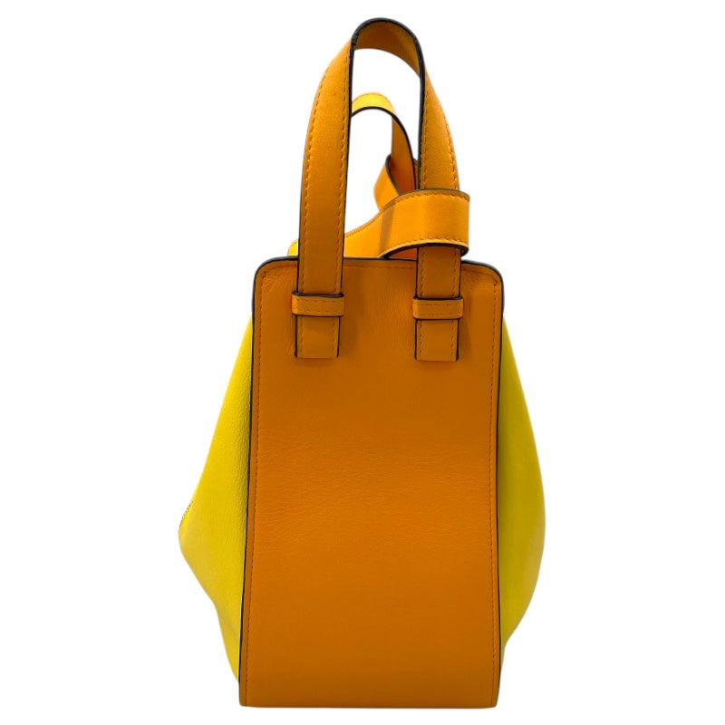 ロエベ LOEWE ハンモック スモール イエロー/オレンジ レザー レディース ショルダーバッグ