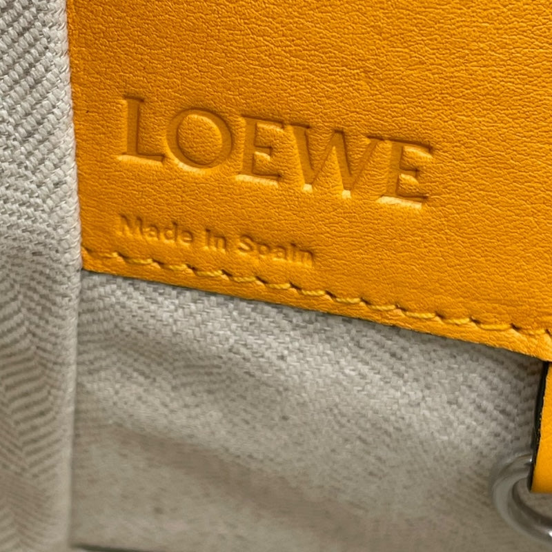 ロエベ LOEWE ハンモック スモール イエロー/オレンジ レザー レディース ショルダーバッグ