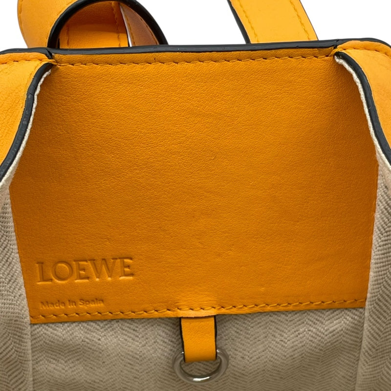 ロエベ LOEWE ハンモック スモール イエロー/オレンジ レザー レディース ショルダーバッグ