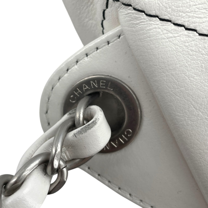 シャネル CHANEL シャネル22リュックラージ AS3313 ホワイト SV金具 カーフ レディース ショルダーバッグ