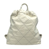 シャネル CHANEL シャネル22リュックラージ AS3313 ホワイト SV金具 カーフ レディース ショルダーバッグ