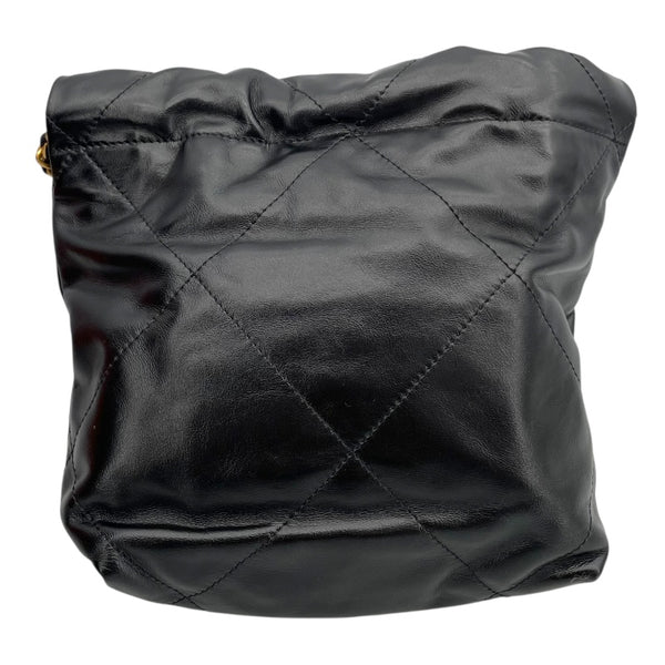 シャネル CHANEL シャネル22 ミニ AS3980 ブラック ゴールド金具 カーフ レディース ショルダーバッグ