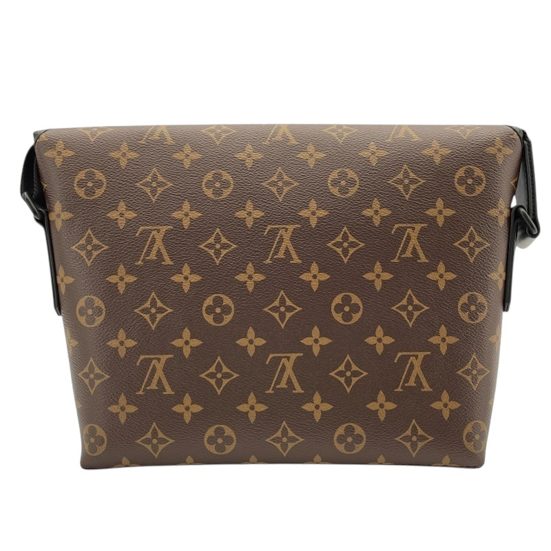 ルイ・ヴィトン LOUIS VUITTON マグネティック・メッセンジャー M45557 ブラウン モノグラム・マカサー メンズ メッセンジャーバッグ