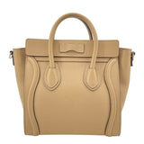 セリーヌ CELINE ラゲージナノショッパー ベージュ SV金具 ドラムドカーフ レディース ショルダーバッグ