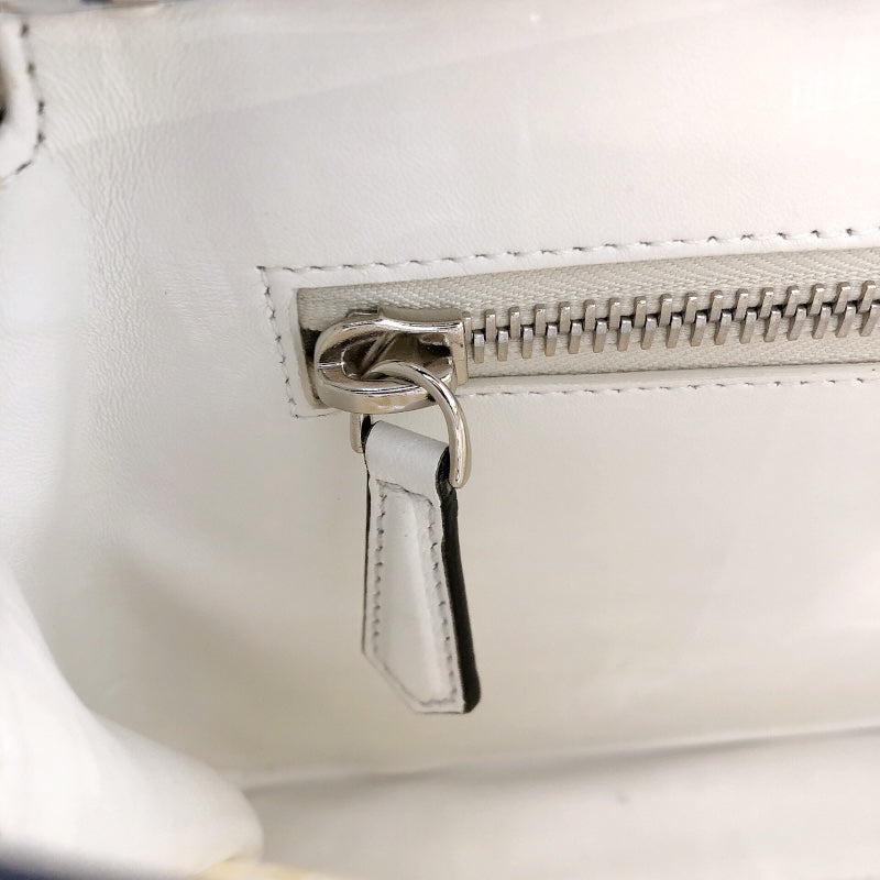 フェンディ FENDI ピーカブー レギュラー 8BN290 ホワイト PVC/レザー レディース ハンドバッグ