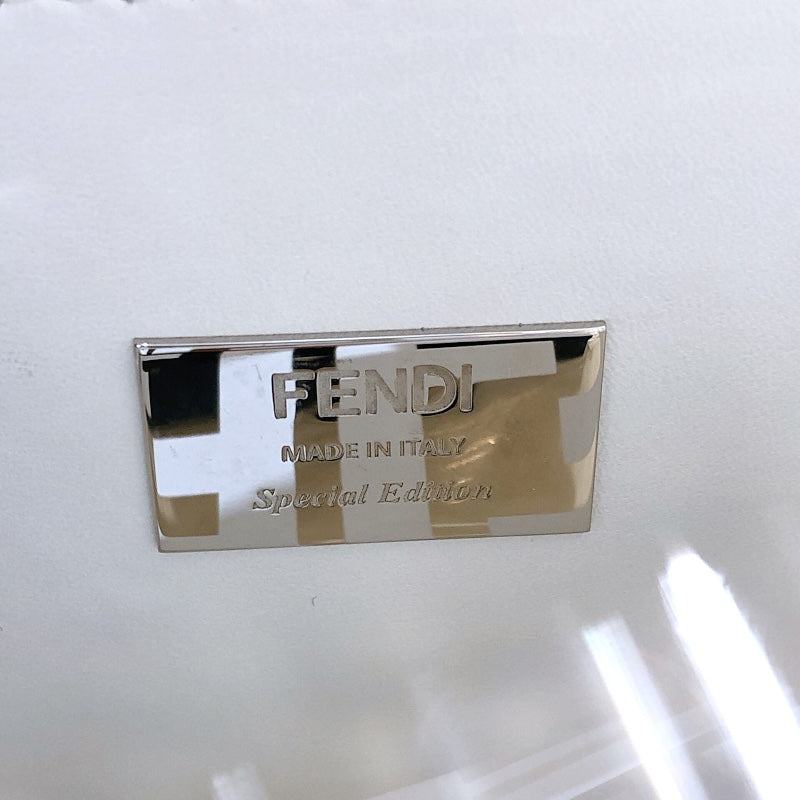 フェンディ FENDI ピーカブー レギュラー 8BN290 ホワイト PVC/レザー レディース ハンドバッグ
