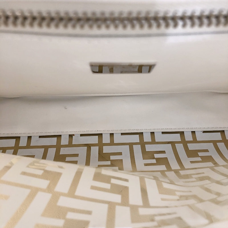 フェンディ FENDI ピーカブー レギュラー 8BN290 ホワイト PVC/レザー レディース ハンドバッグ