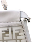 フェンディ FENDI ピーカブー レギュラー 8BN290 ホワイト PVC/レザー レディース ハンドバッグ