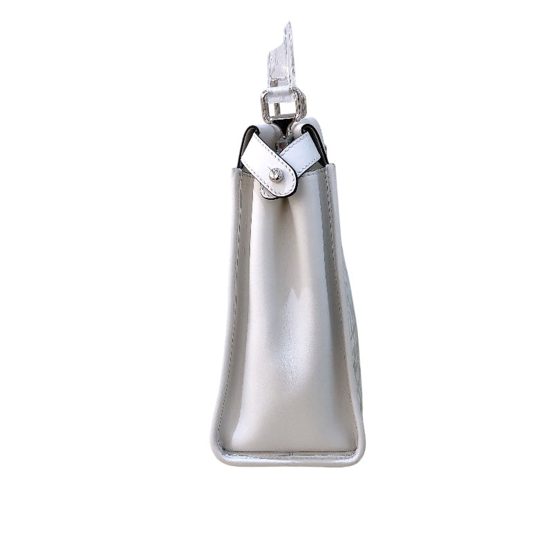 フェンディ FENDI ピーカブー レギュラー 8BN290 ホワイト PVC/レザー レディース ハンドバッグ