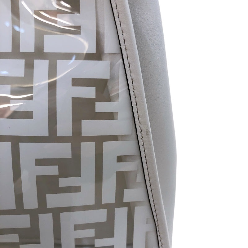 フェンディ FENDI ピーカブー レギュラー 8BN290 ホワイト PVC/レザー レディース ハンドバッグ