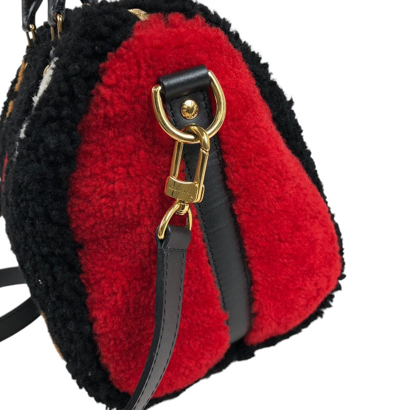 ルイ・ヴィトン LOUIS VUITTON スピーディ・バンドリエール25 モノグラム・テディ Ｍ55423 シアリング・レザー レディース ボストンバッグ