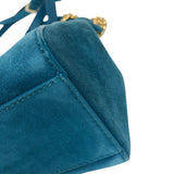 フェンディ FENDI ピーカブーXS 8BN309 グリーン ゴールド金具 スウェード レディース ショルダーバッグ